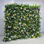 5D Garden Style Greenery Artificial Flower Wall Backdrop for Wedding & Party Decor