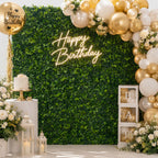 3D Artificial Grass Wall Backdrop for Party Event Decor – Realistic Greenery Panel 8x8ft