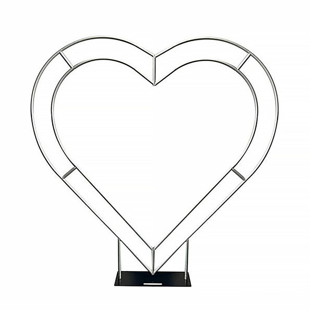Luxury Heart-Shaped Floral Shelf Wedding Arch Backdrop for Ceremony & Event Decor