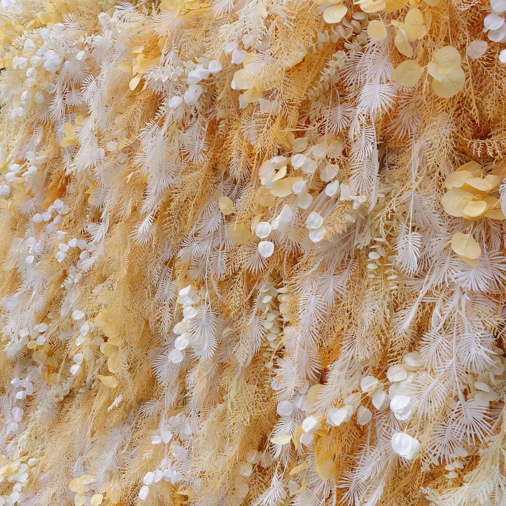 Atlasflowerswall 8x8FT Luxury Pampas Grass Wall Backdrop