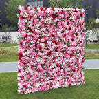 5D Luxury Pink Red Rose Floral Wall Backdrop for Wedding & Events