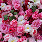 5D Luxury Pink Red Rose Floral Wall Backdrop for Wedding & Events