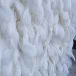 3D Luxury White Feather Floral Wall Backdrop for Photo Booth & Events