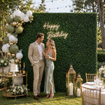 2D Milan Grass Wall Backdrop for Event Party Decor