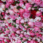5D Luxury Pink Red Rose Floral Wall Backdrop for Wedding & Events