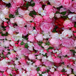 5D Luxury Pink Red Rose Floral Wall Backdrop for Wedding & Events