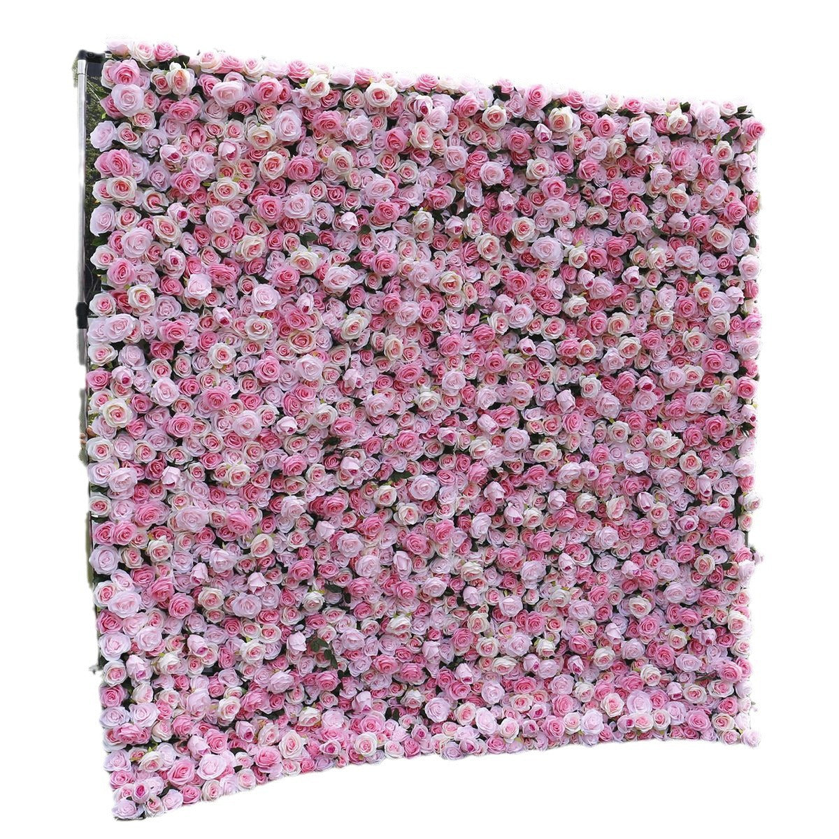 3D Pink Rose Flower Wall Backdrop for Wedding & Event Decoration