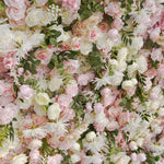 Atlasflowerswall 5D Pink Rose Rolling Up Curtain Flower Wall Backdrop Wedding Party Event Decor