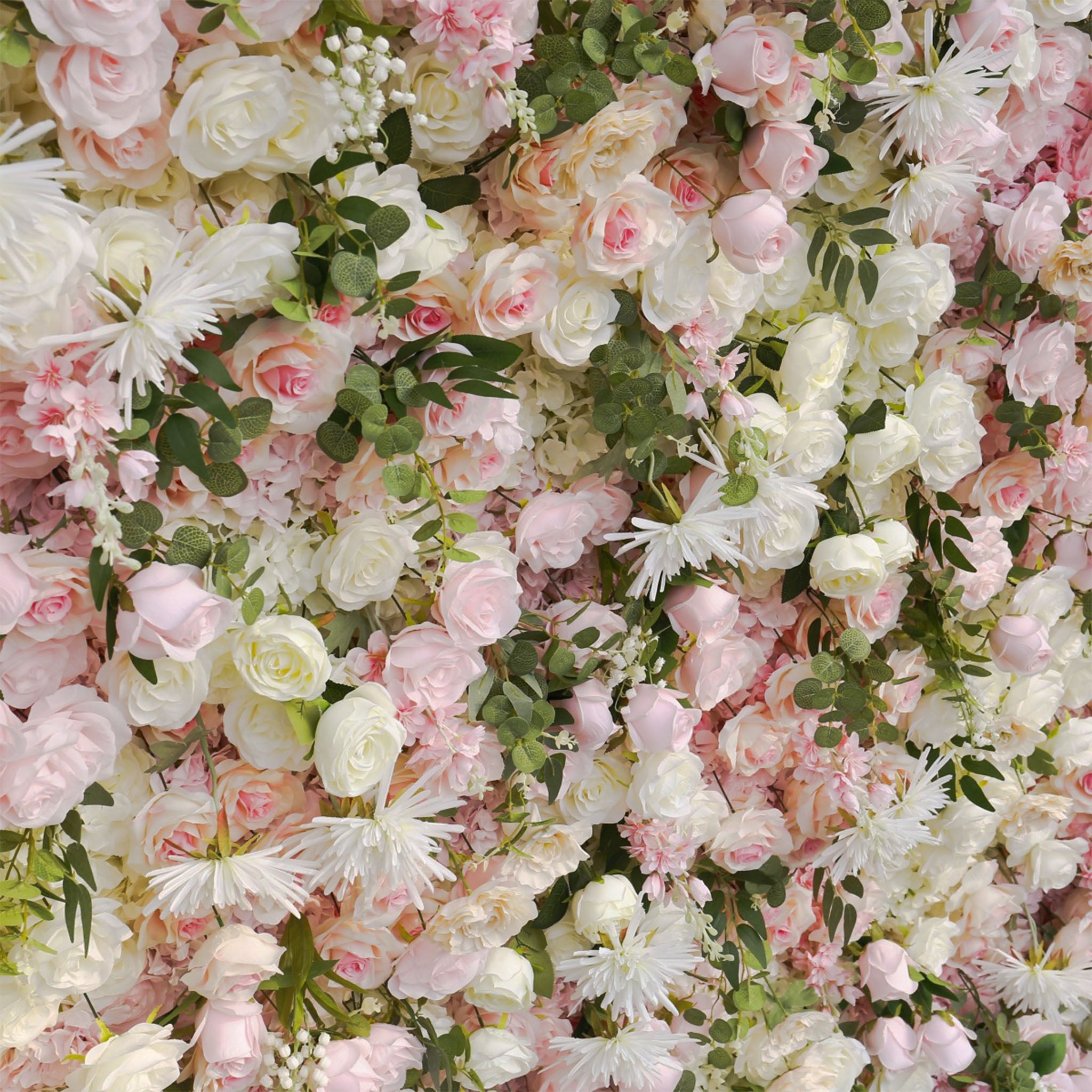 Atlasflowerswall 5D Pink Rose Rolling Up Curtain Flower Wall Backdrop Wedding Party Event Decor