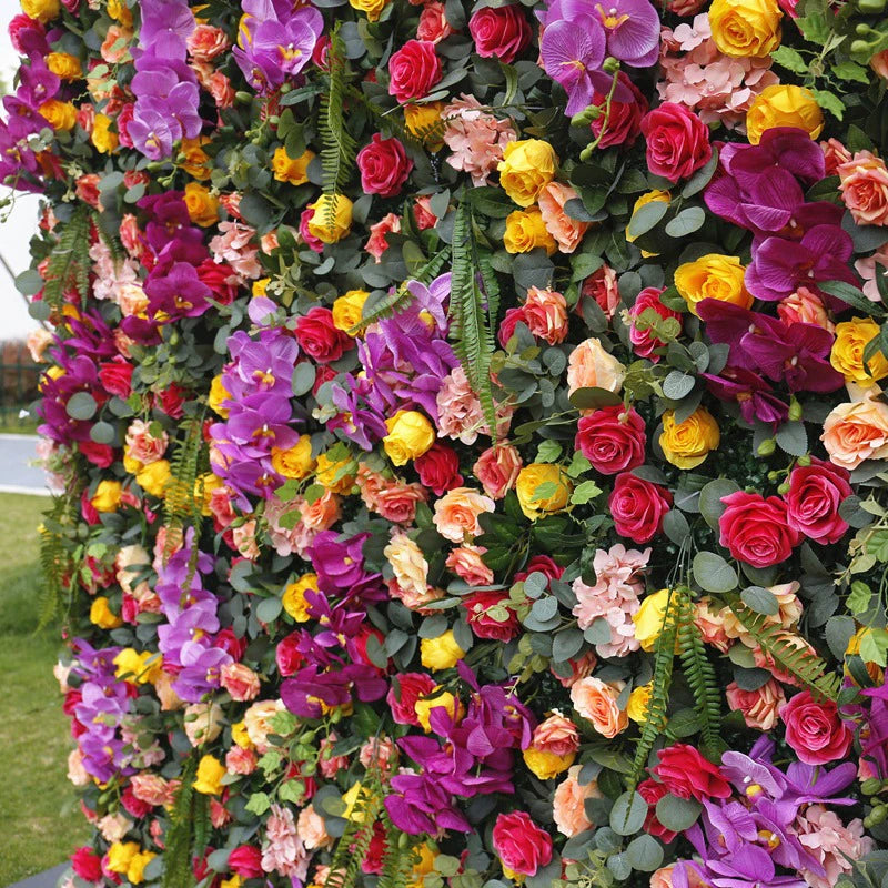 Atlasflowerswall 5D Premium Mixed Flower Wall Backdrop