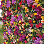 Atlasflowerswall 5D Premium Mixed Flower Wall Backdrop