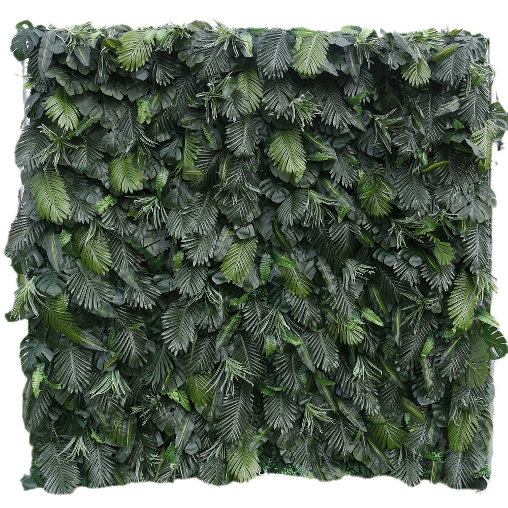 Atlasflowerswall Luxury Tropical Greenery Artificial Plant Wall Backdrop for Event & Photo Booth Decor
