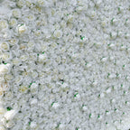 3D White Roses Fabric Artificial Rolling Up Curtain Flower Wall for Wedding & Event Decor