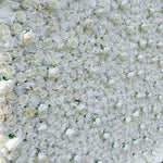 3D White Roses Fabric Artificial Rolling Up Curtain Flower Wall for Wedding & Event Decor